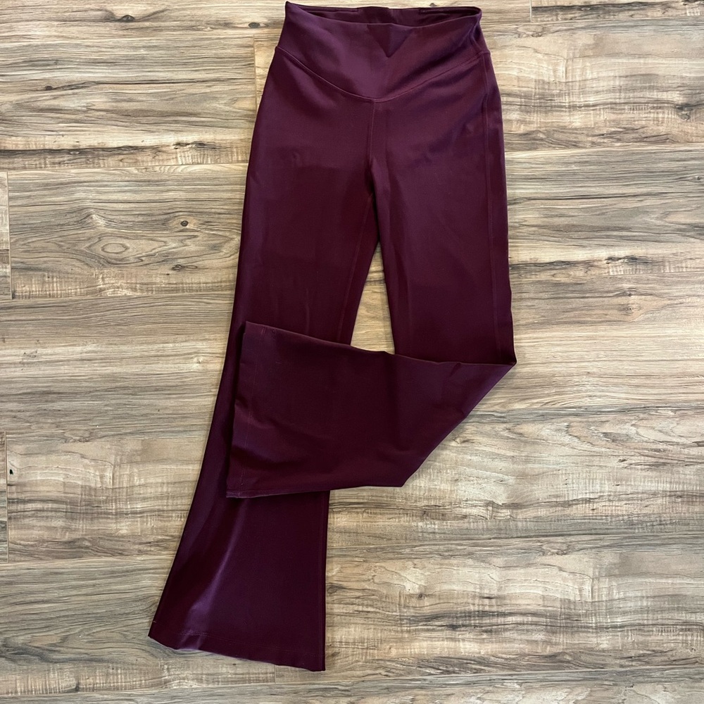 Lululemon Athletica Deep Burgundy Flare Pants